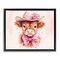 Stupell Industries Pretty In Pink Cow Floating Frame, design by Shawna Stewart